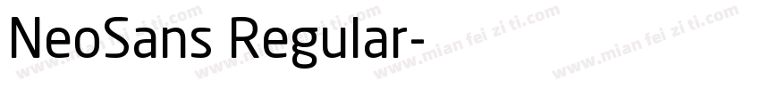 NeoSans Regular字体转换